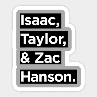 Hanson Sticker